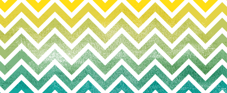 Chevron / Blue to yellow