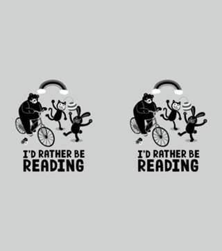 I'd Rather Be Reading Black and White