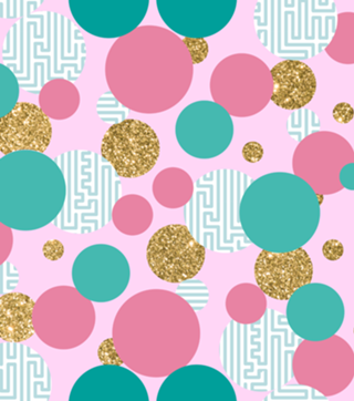 Golden Bubble Glitter Pattern