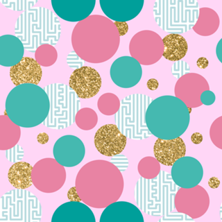 Golden Bubble Glitter Pattern