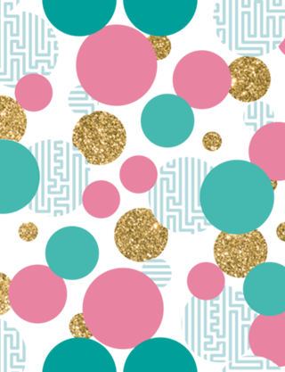 Golden Bubble Glitter Pattern