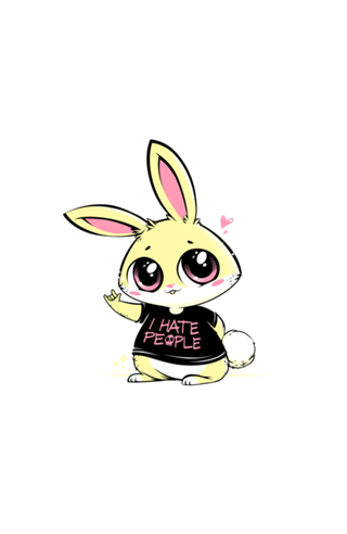 I Hate People Bunny