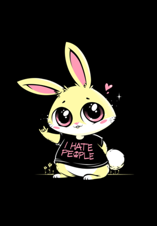 I Hate People Bunny