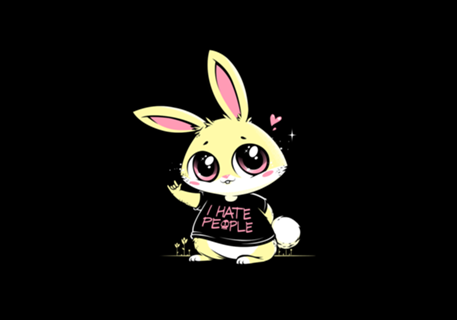 I Hate People Bunny