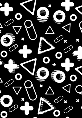 90's Retro Shapes Patterns