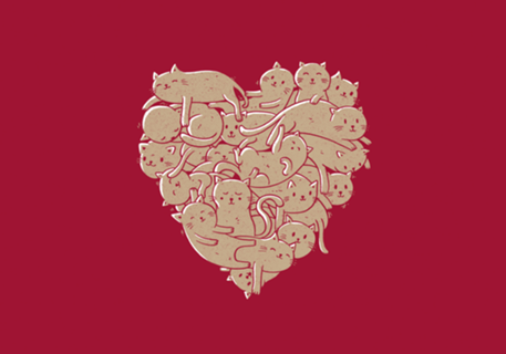 I Love Cats Heart