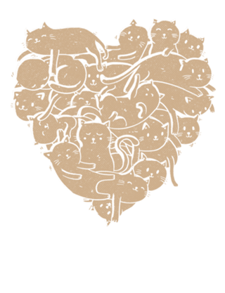 I Love Cats Heart