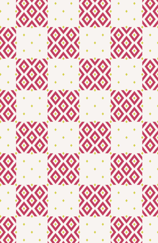 Geometric Minimalistic Diamond Pattern