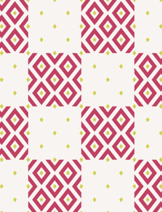 Geometric Minimalistic Diamond Pattern