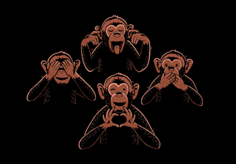 Three Wise Monkey And One Lover