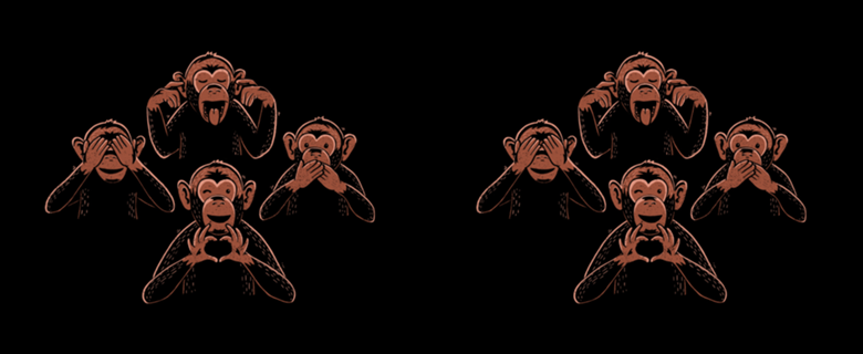 Three Wise Monkey And One Lover