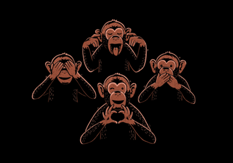 Three Wise Monkey And One Lover