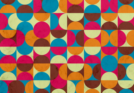 Energy Deco Retro Pattern Bubblegum