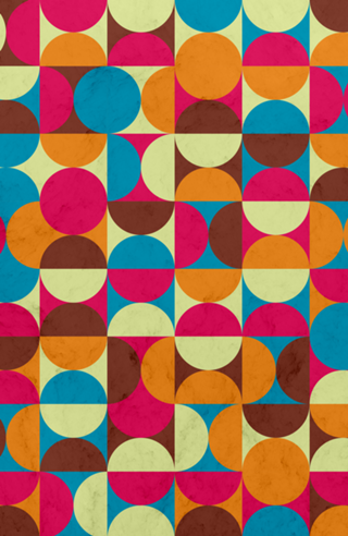 Energy Deco Retro Pattern Bubblegum
