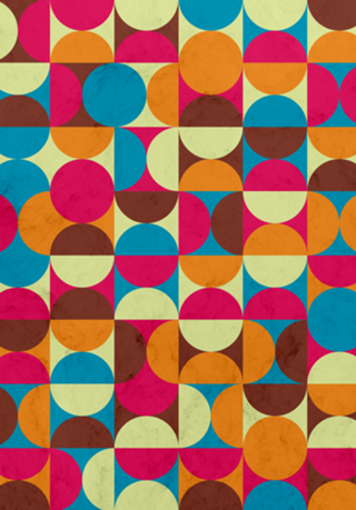 Energy Deco Retro Pattern Bubblegum