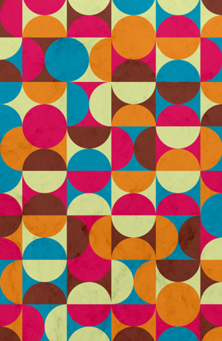 Energy Deco Retro Pattern Bubblegum