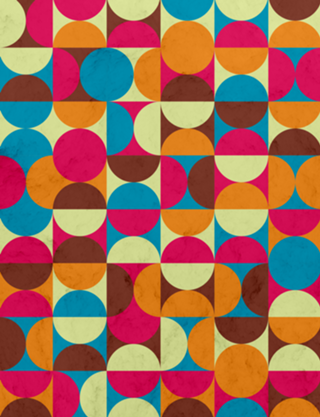 Energy Deco Retro Pattern Bubblegum