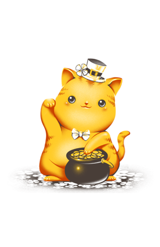 Irish Lucky Cat