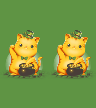 Irish Lucky Cat