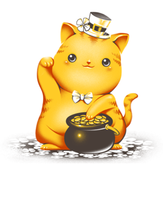 Irish Lucky Cat