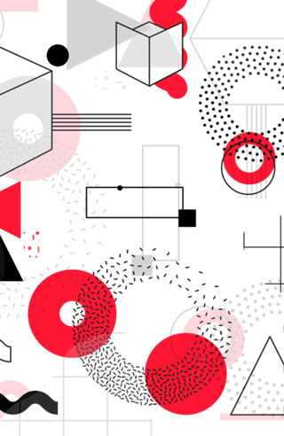 Constructivism Red Geometric Lines