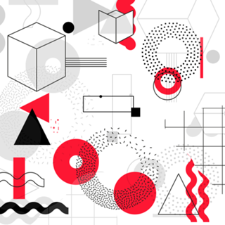 Constructivism Red Geometric Lines