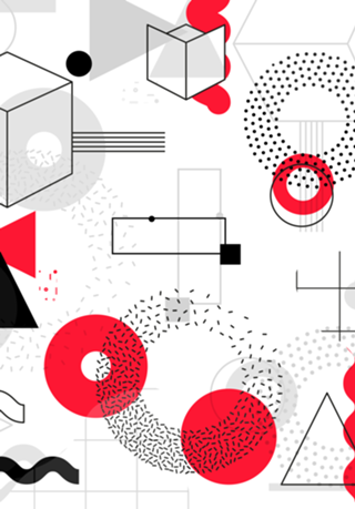 Constructivism Red Geometric Lines