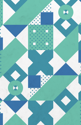 Geometric Acqua Dots