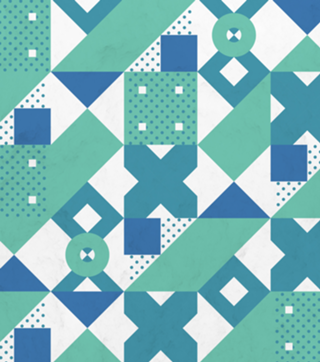 Geometric Acqua Dots