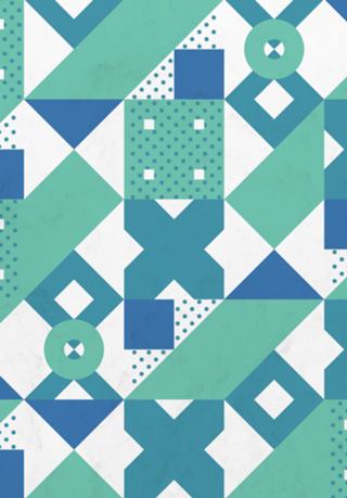 Geometric Acqua Dots