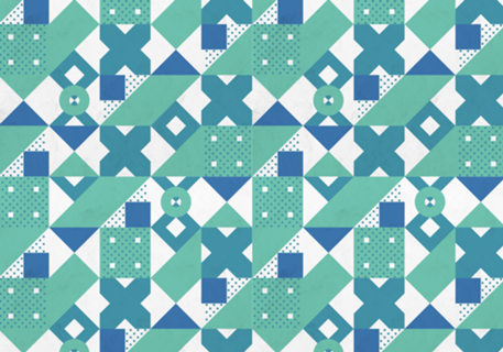 Geometric Acqua Dots