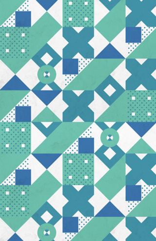 Geometric Acqua Dots