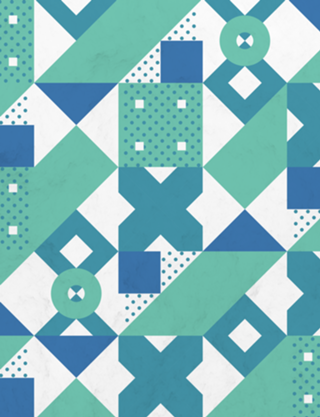 Geometric Acqua Dots