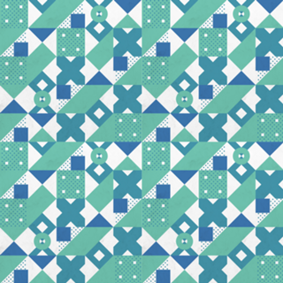 Geometric Acqua Dots