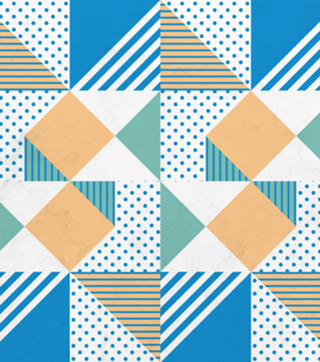 Geometric Polka Dots Petit Pois Cream