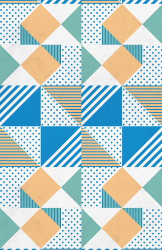 Geometric Polka Dots Petit Pois Cream