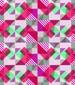 Geometric Polka Dots Petit Pois Neon