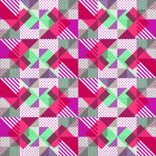Geometric Polka Dots Petit Pois Neon