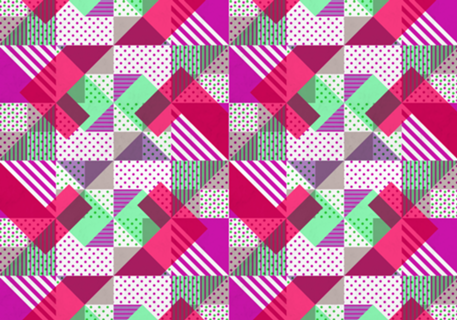 Geometric Polka Dots Petit Pois Neon