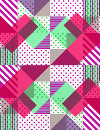 Geometric Polka Dots Petit Pois Neon
