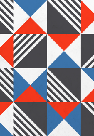 Geometric Triangle Lines Pattern
