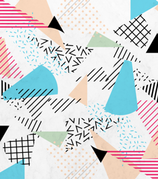 Pizza Retro Geometric 80's