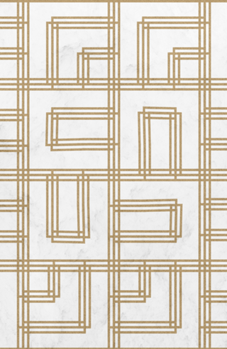 Golden Deco Lines Pattern
