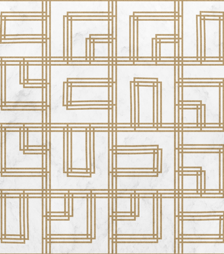 Golden Deco Lines Pattern