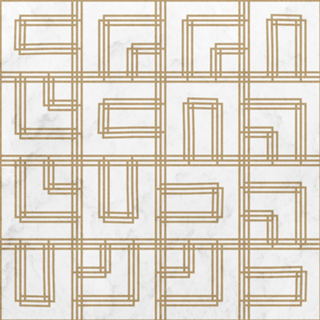 Golden Deco Lines Pattern