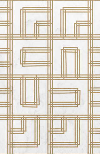 Golden Deco Lines Pattern