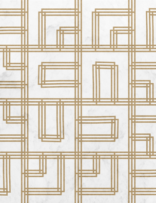 Golden Deco Lines Pattern