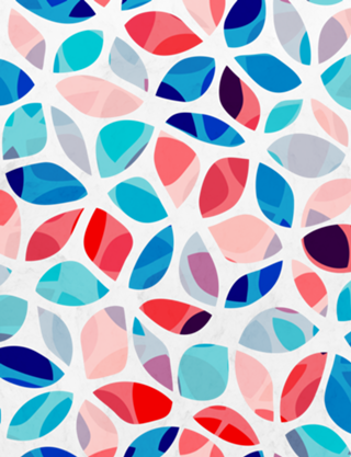 Flower Petals Colorful Pattern