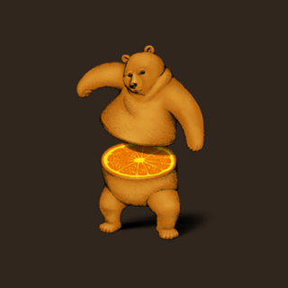 Orange Bear
