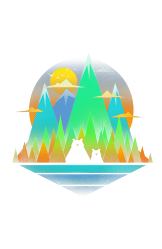 Geometric Landscape Bears